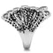 Proposal Ring 3W218 Rhodium Brass Ring with AAA Grade CZ