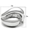 Proposal Ring 3W227 Rhodium Brass Ring with AAA Grade CZ