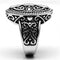 Proposal Ring 3W252 Rhodium Brass Ring with AAA Grade CZ