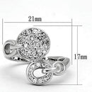 Proposal Ring 3W321 Rhodium Brass Ring with AAA Grade CZ