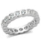 Proposal Ring 3W462 Rhodium Brass Ring with AAA Grade CZ