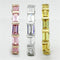 Proposal Ring 3W473 Tricolor Brass Ring with AAA Grade CZ