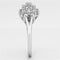 Proposal Ring 3W479 Rhodium Brass Ring with AAA Grade CZ