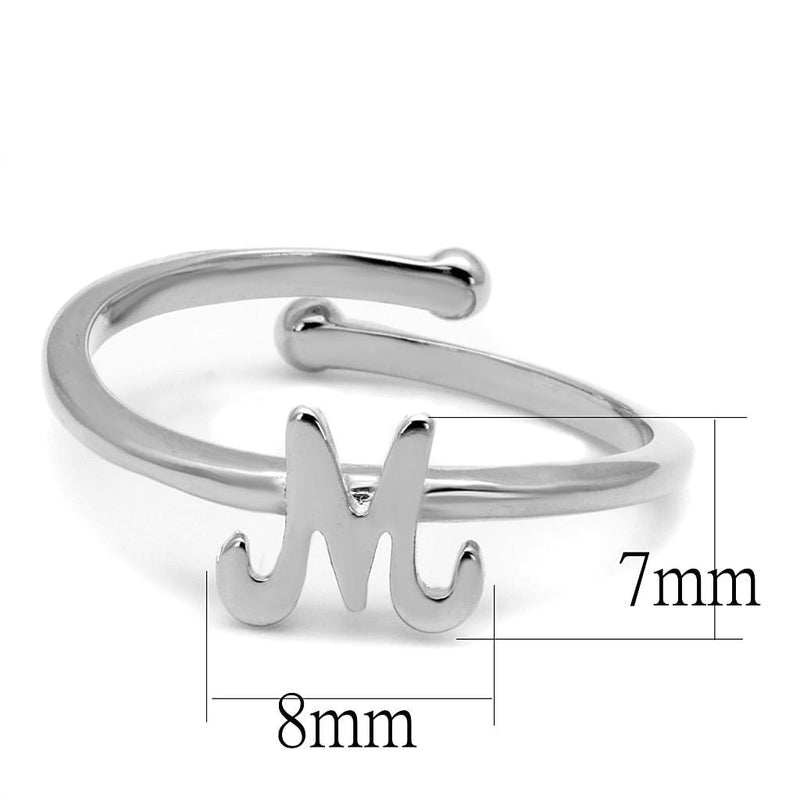 Silver Jewelry Rings Purity Rings LO3993 Rhodium Brass Ring Alamode Fashion Jewelry Outlet