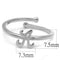 Silver Jewelry Rings Purity Rings LO4005 Rhodium Brass Ring Alamode Fashion Jewelry Outlet