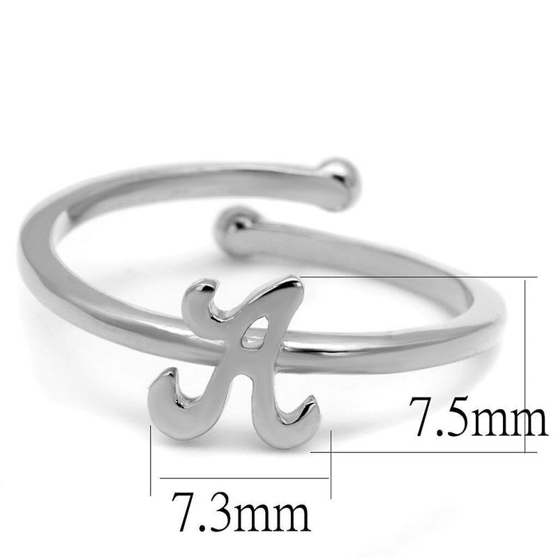 Silver Jewelry Rings Purity Rings LO4005 Rhodium Brass Ring Alamode Fashion Jewelry Outlet