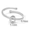 Silver Jewelry Rings Purity Rings LO4007 Rhodium Brass Ring Alamode Fashion Jewelry Outlet