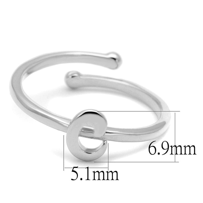 Silver Jewelry Rings Purity Rings LO4007 Rhodium Brass Ring Alamode Fashion Jewelry Outlet