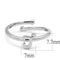 Silver Jewelry Rings Purity Rings LO4011 Rhodium Brass Ring Alamode Fashion Jewelry Outlet