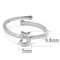 Silver Jewelry Rings Purity Rings LO4015 Rhodium Brass Ring Alamode Fashion Jewelry Outlet