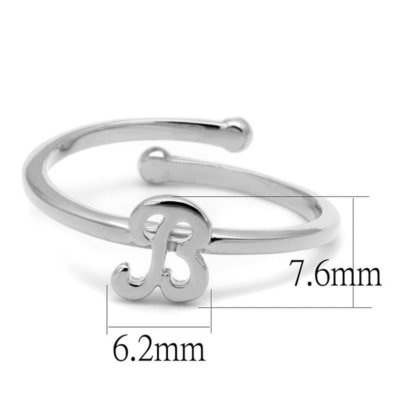 Silver Jewelry Rings Purity Rings LO4025 Rhodium Brass Ring Alamode Fashion Jewelry Outlet