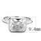 Right Hand Ring 3W1488 Rhodium Brass Ring with AAA Grade CZ