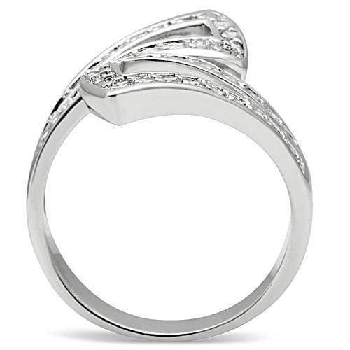 Right Hand Ring 3W150 Rhodium Brass Ring with AAA Grade CZ