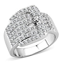 Right Hand Ring 3W1502 Rhodium Brass Ring with AAA Grade CZ