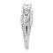 Right Hand Ring 3W1511 Rhodium Brass Ring with AAA Grade CZ