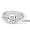 Right Hand Ring 3W1512 Rhodium Brass Ring with AAA Grade CZ