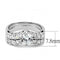 Right Hand Ring 3W1513 Rhodium Brass Ring with AAA Grade CZ