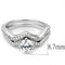 Right Hand Ring 3W1514 Rhodium Brass Ring with AAA Grade CZ