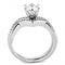 Right Hand Ring 3W1514 Rhodium Brass Ring with AAA Grade CZ