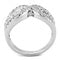 Right Hand Ring 3W1518 Rhodium Brass Ring with AAA Grade CZ