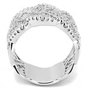 Right Hand Ring 3W1524 Rhodium Brass Ring with AAA Grade CZ