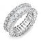 Right Hand Ring 3W1531 Rhodium Brass Ring with AAA Grade CZ