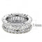 Right Hand Ring 3W1531 Rhodium Brass Ring with AAA Grade CZ