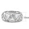 Right Hand Ring 3W1533 Rhodium Brass Ring with AAA Grade CZ