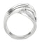 Right Hand Ring 3W1542 Rhodium Brass Ring with AAA Grade CZ