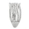 Right Hand Ring 3W1546 Rhodium Brass Ring with AAA Grade CZ