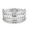 Right Hand Ring 3W1549 Rhodium Brass Ring with AAA Grade CZ