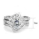 Right Hand Ring 3W1551 Rhodium Brass Ring with AAA Grade CZ