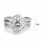 Right Hand Ring 3W1551 Rhodium Brass Ring with AAA Grade CZ