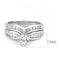 Right Hand Ring 3W1552 Rhodium Brass Ring with AAA Grade CZ