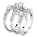 Right Hand Ring 3W1553 Rhodium Brass Ring with AAA Grade CZ