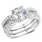 Right Hand Ring 3W1554 Rhodium Brass Ring with AAA Grade CZ