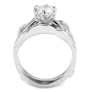 Right Hand Ring 3W1557 Rhodium Brass Ring with AAA Grade CZ