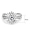 Right Hand Ring 3W1558 Rhodium Brass Ring with AAA Grade CZ