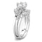 Right Hand Ring 3W1558 Rhodium Brass Ring with AAA Grade CZ