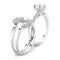 Right Hand Ring 3W1558 Rhodium Brass Ring with AAA Grade CZ