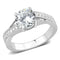 Right Hand Ring 3W1560 Rhodium Brass Ring with AAA Grade CZ