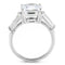 Right Hand Ring 3W1561 Rhodium Brass Ring with AAA Grade CZ