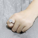 Right Hand Ring 3W1561 Rhodium Brass Ring with AAA Grade CZ