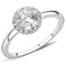 Right Hand Ring 3W1570 Rhodium Brass Ring with AAA Grade CZ