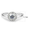 Right Hand Ring 3W1570 Rhodium Brass Ring with AAA Grade CZ