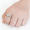 Right Hand Ring 3W1571 Rhodium Brass Ring with AAA Grade CZ
