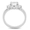 Right Hand Ring 3W1571 Rhodium Brass Ring with AAA Grade CZ