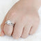 Right Hand Ring 3W1575 Rhodium Brass Ring with AAA Grade CZ