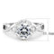 Right Hand Ring 3W1575 Rhodium Brass Ring with AAA Grade CZ