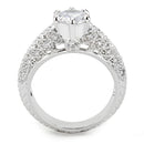 Right Hand Ring 3W1576 Rhodium Brass Ring with AAA Grade CZ